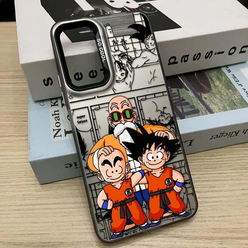 D-Dragon Ball Master Roshi para Redmi Note 14 13 12 11 10 9 8 Pro Plus funda de teléfono plateada colorida - imagen 4