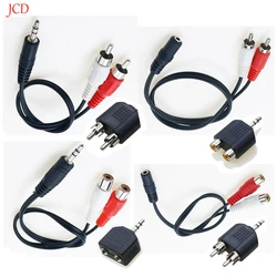 Cable RCA Audio Estéreo 3,5 mm a Doble Hembra-Macho para Amplificador