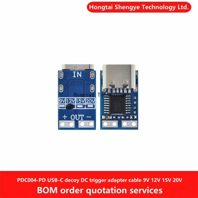 PDC004-PD Deceiver tipo C PD2 3,0 a CC módulo adaptador de disparo CC carga QC4 portátil 9V 12V 15V 20V