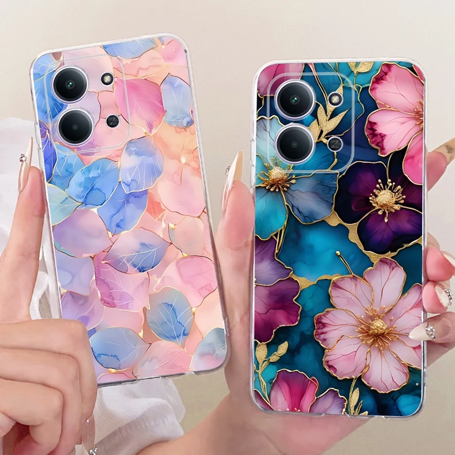 Para Xiaomi Redmi 15C 4G funda Redmi15C 5G flores coloridas funda de teléfono pintada para Xiaomi Poco C85 C 85 Redmi 15C funda suave - imagen 5