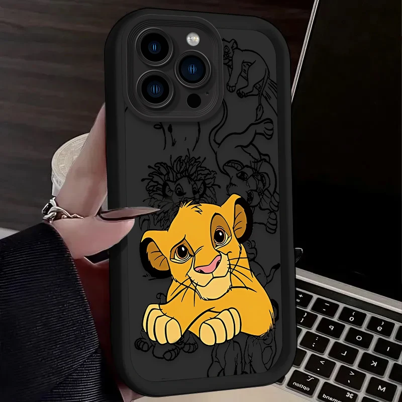 Funda Disney Rey León Simba para iPhone 16 15 14 13 12 11 Pro Max X XS X S Max XR SE 2020 7 8 Plus, funda de silicona suave a prueba de golpes - imagen 5