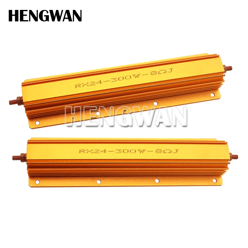 Resistencia bobinada de carcasa metálica de aluminio RX24 de 300W 0.1R - 100R 0,1 0,5 1 2 2,5 3 4 5 6 8 10 20 50 resistencia de 100 ohmios - imagen 4