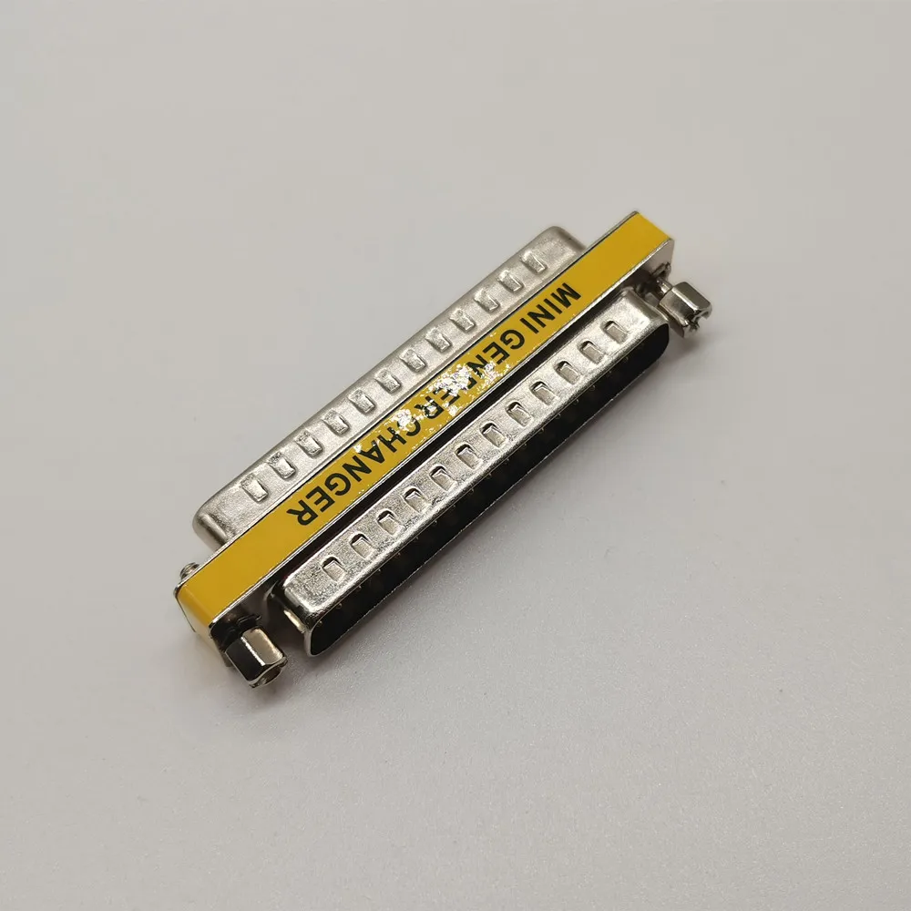 Adaptador DB37 de 37 pines hembra a hembra, conector de puerto serie macho a hembra, conectores D-Sub COM de 37 pines, Mini cambiador de género de 37p