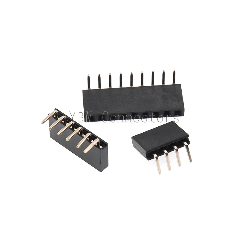 10 Uds 2,0 MM base de aguja doblada de una sola fila 90 grados horizontal 2,0 fila de flexiones madre 1*2p3P4P5P6P8P10P 1x40P - imagen 3