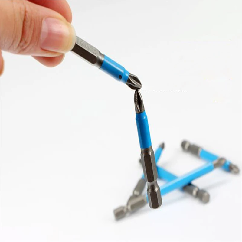 Punta cruzada PH2 de 50mm, puntas de destornillador con cabeza, herramientas manuales, vástago hexagonal eléctrico antideslizante, broca de destornillador magnético - imagen 5