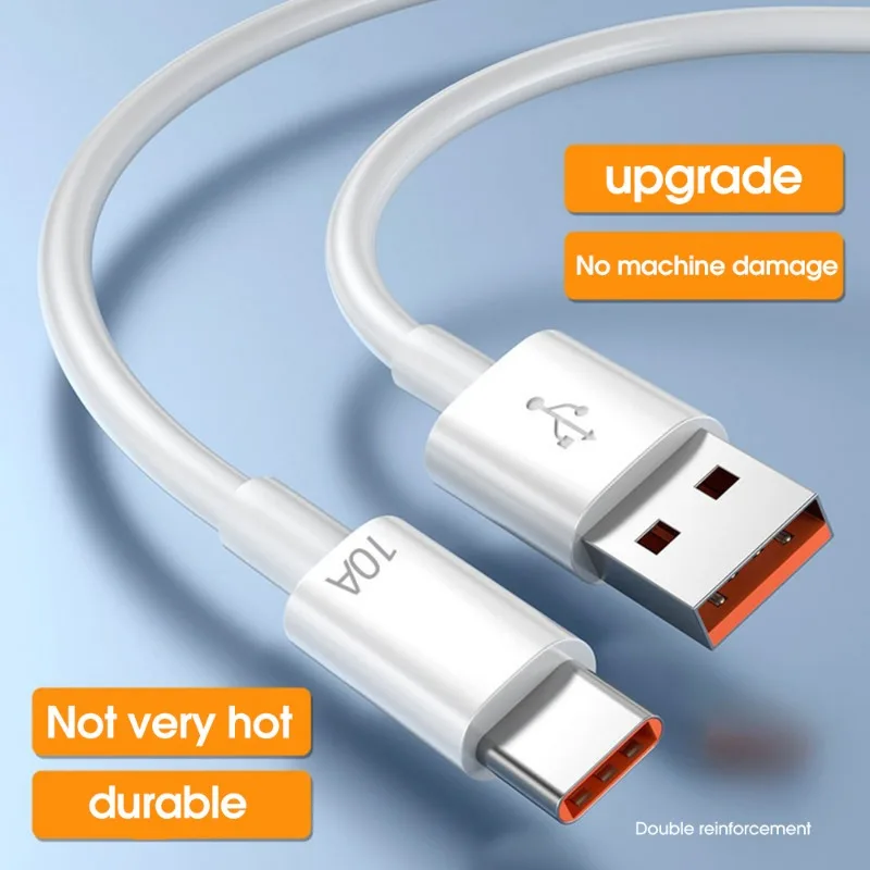 Cable de carga rápida tipo C 10A para teléfono móvil Huawei Mate 60 40 50, Cable de datos USB C, Cable de carga súper rápida para Samsung Xiaomi - imagen 4