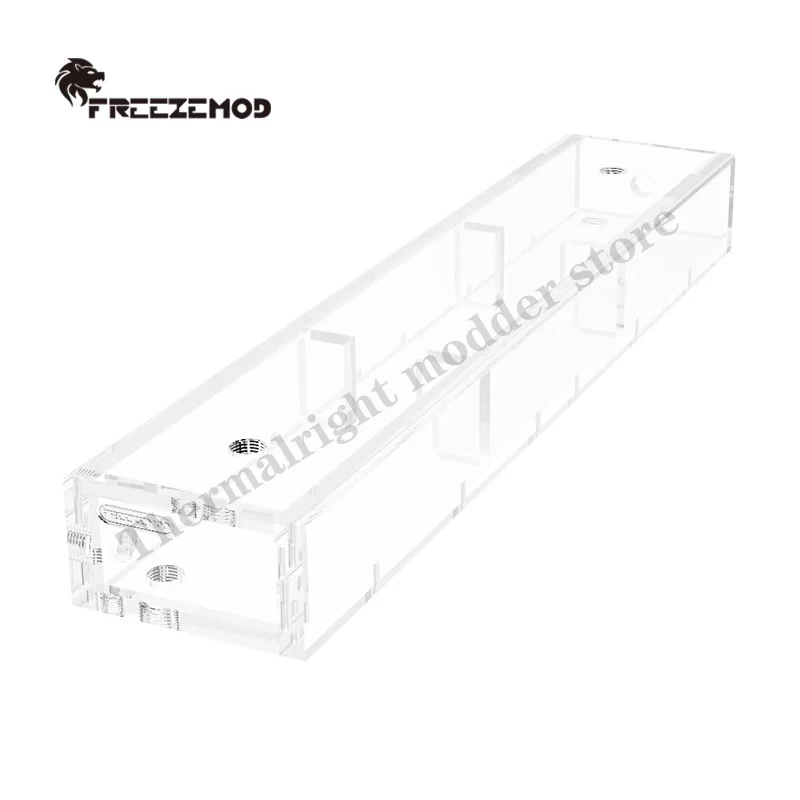 FREEZEMOD Depósito de enfriamiento por agua Tira larga Tanque de agua transparente acrílico industrial, Gran capacidad 10 mm de espesor 1000 ml S-H-SX - imagen 5