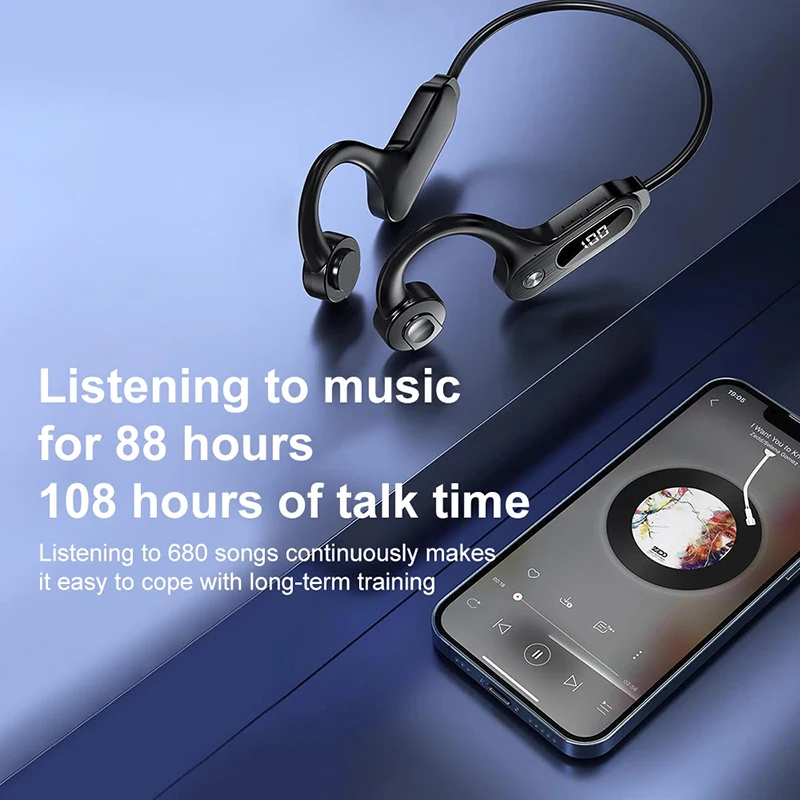 Xiaomi-auriculares de conducción ósea para natación, cascos con doble Bluetooth 5,3, memoria de 32G, sin oídos, IPX8, resistentes al agua, con conducción de aire, novedad - imagen 5