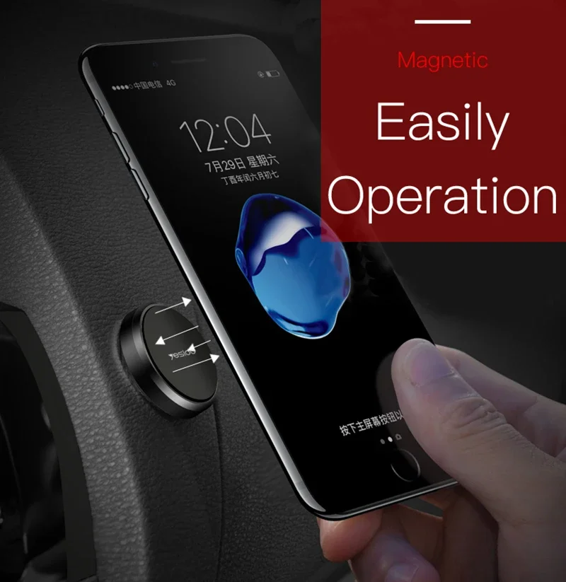 Yesido-Mini soporte magnético de Metal para teléfono para coche, consola central, soporte adhesivo de navegación para coche, soporte súper de carga, nuevo 2025 - imagen 4