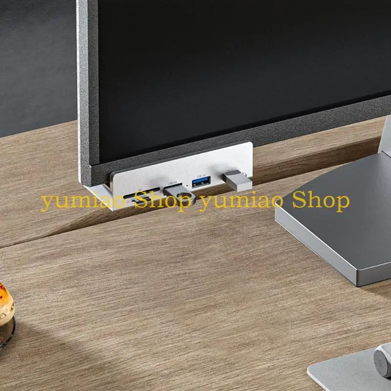 587b Hub USB Tipo Card lector lector con doble USB3.0 y ranuras para tarjetas memoria para expansor transferencia - imagen 2