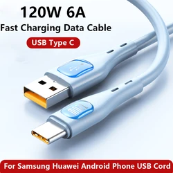 Cable USB-A a USB-C de Silicona Líquida para Carga Rápida