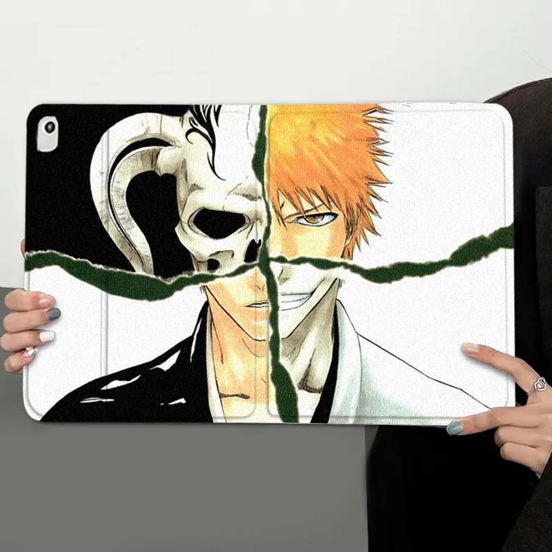 Bleach Anime Cool Shinigami para iPad Pro Air Mini 1 2 3 4 5 6 7 7th 8th 9th 10th 11th 10,2 9,7 10,5 10,9 11 12,9 funda para tableta - imagen 2