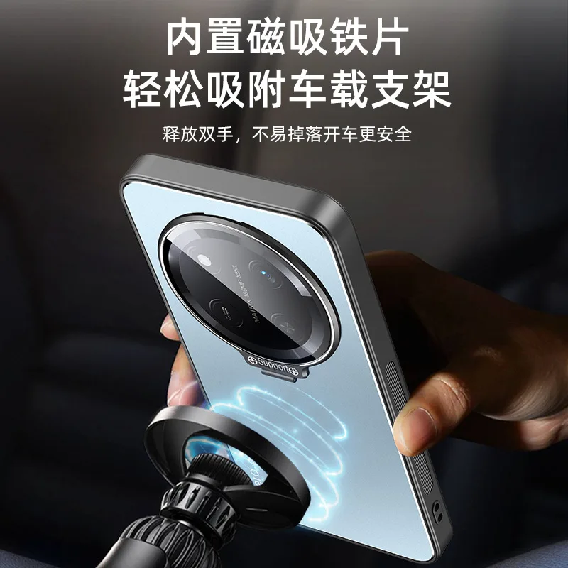 Para Honor Magic 7 Lite Magic7 Pro 6 Lite funda con lente de Metal soporte para cámara para Honor X9C Smart X9B X9A parachoques mate a prueba de golpes - imagen 4