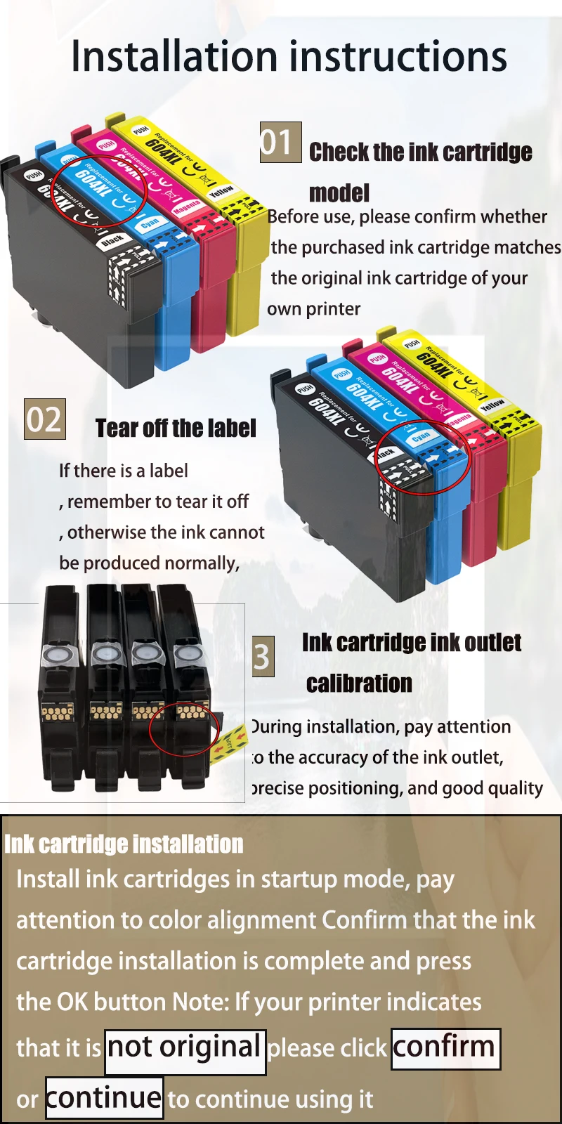 Adhérence d'encre compatible T503 503XL T503XL pour imprimante Epson XP-5200 / XP-5205 / WF-2960DWF / WF-2965DWF cartouche T503 503XL - imagen 4