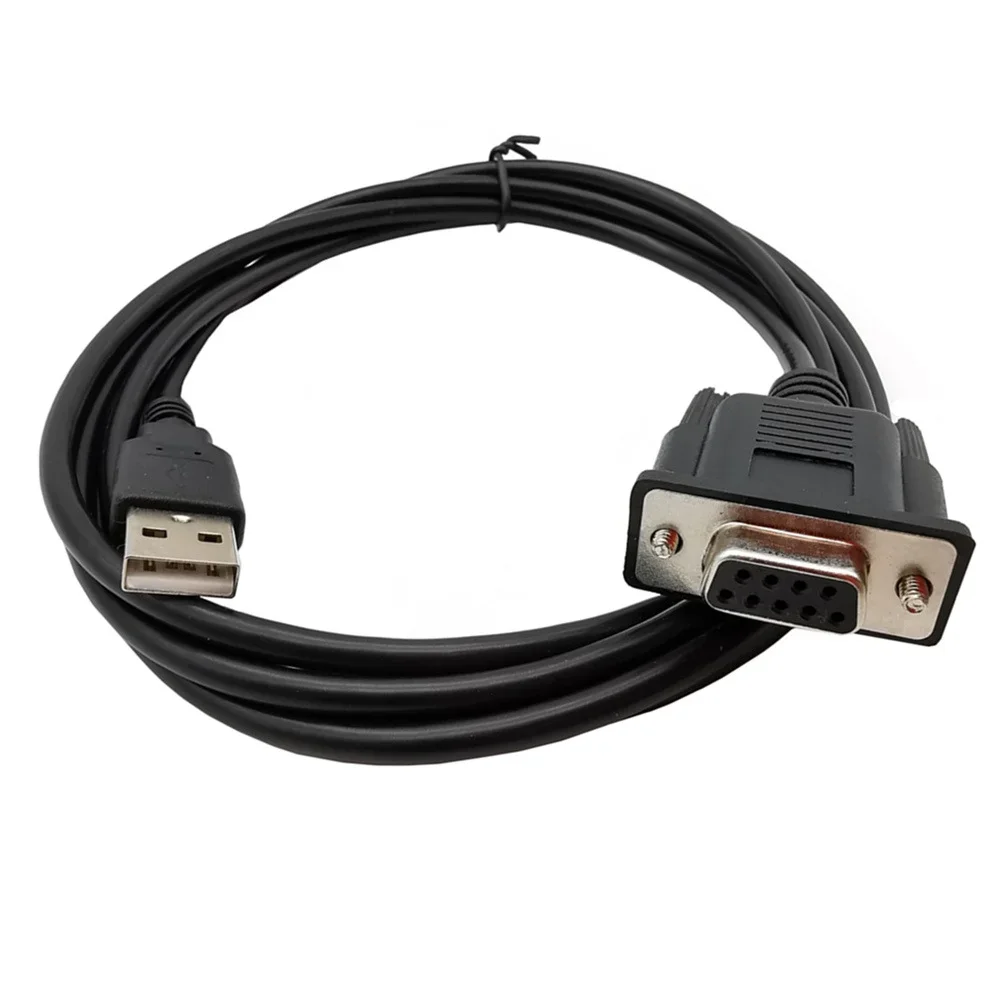 Cable serie PLC RS232 DB9 hembra a USB 2.0 de 6 pies, solo uso para controlador lógico programable 1,8 M - imagen 2