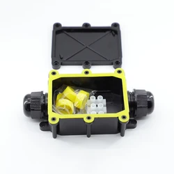 Conector impermeable exterior con terminal Met para cable resistente