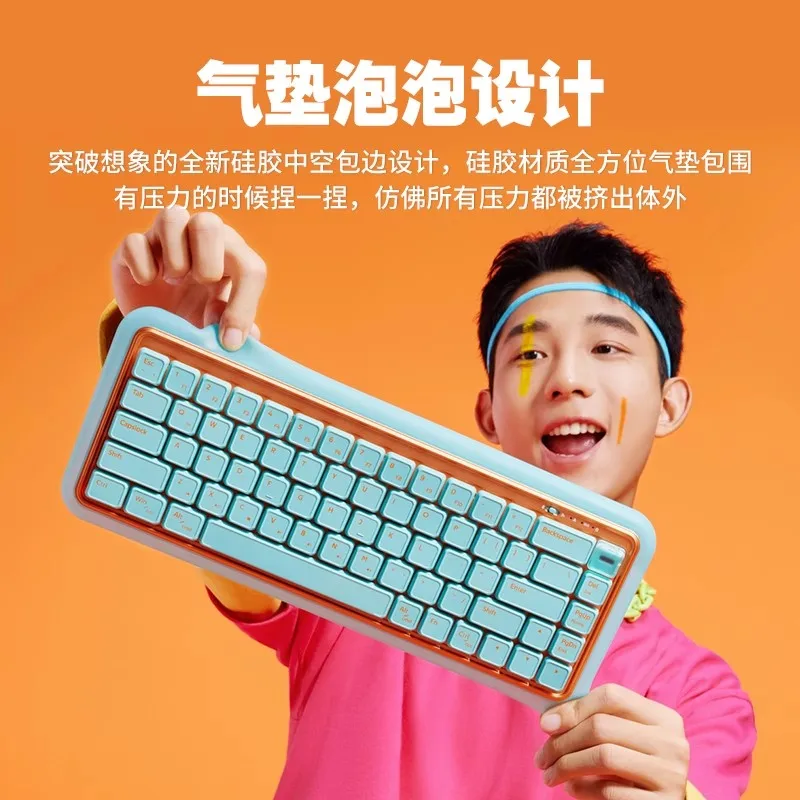 Teclado mecánico DURGOD S230 de 67 teclas, inalámbrico, tres modos, portátil, personalizado, ABS, teclado para juegos de oficina para eje de perfil bajo - imagen 2