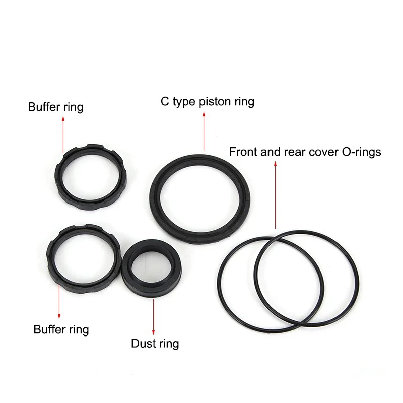 Kits de reparación de cilindro de aire SC MAL SDA, Kit de anillo de sellado de pistón, kit de reparación de cilindro de orificio, sello antipolvo de pistón 16/20/25/32/40/50/63/80/100mm - imagen 3