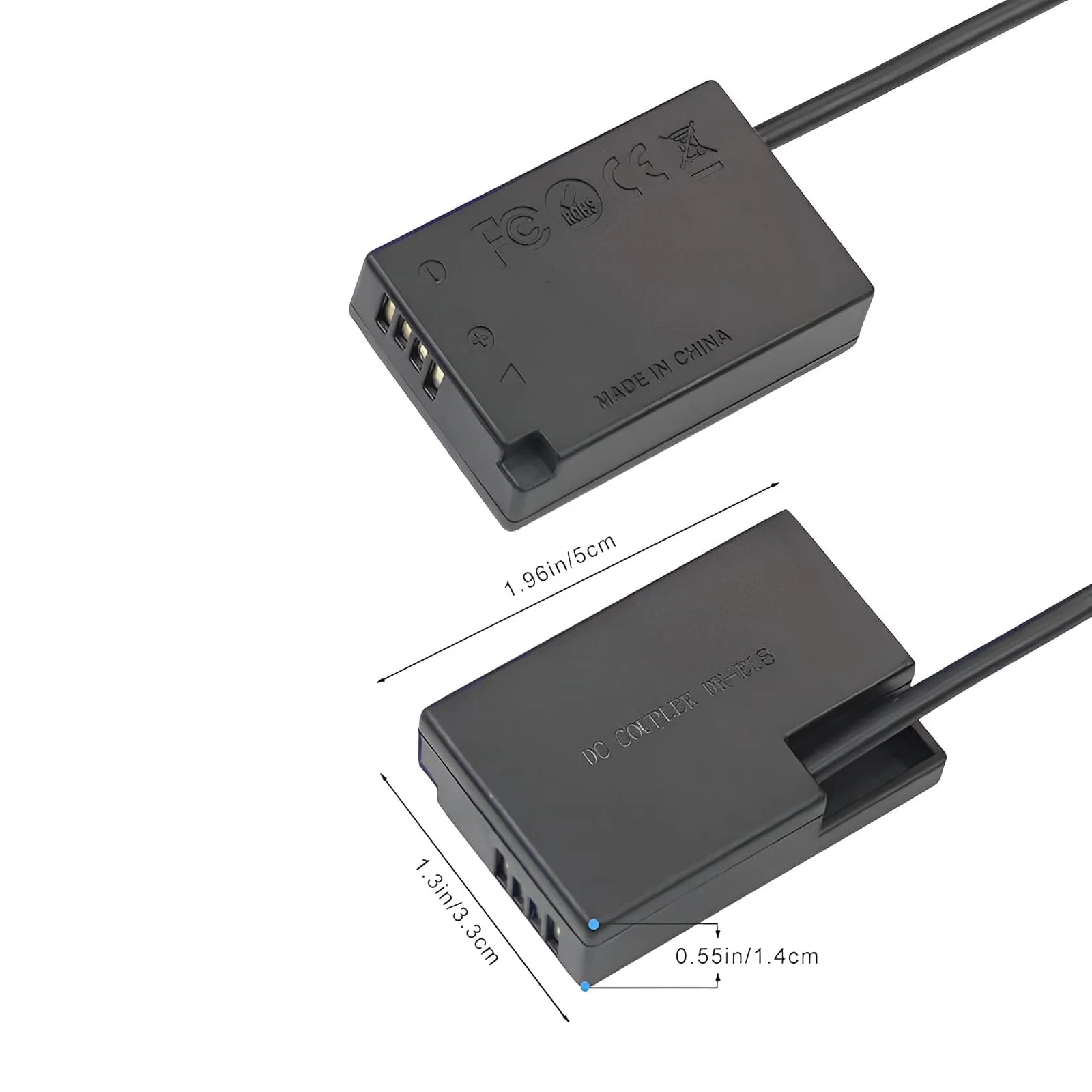 Acoplador CC de batería simulada DR-E18, media decodificación para batería de LP-E17 para Canon 77D/200D/750D/760D/800D/M3/M5/M6, etc. - imagen 4
