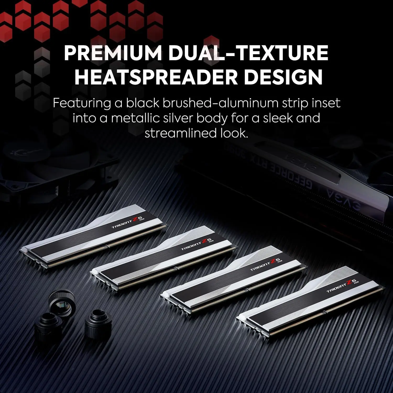 G.SKILL-memoria de ordenador de sobremesa Trident Z5 RGB Series, Intel XMP 3,0, 64GB RAM DDR5 (2x32GB) 6400MT/s CL32 1,40 V, udimm-silver - imagen 3