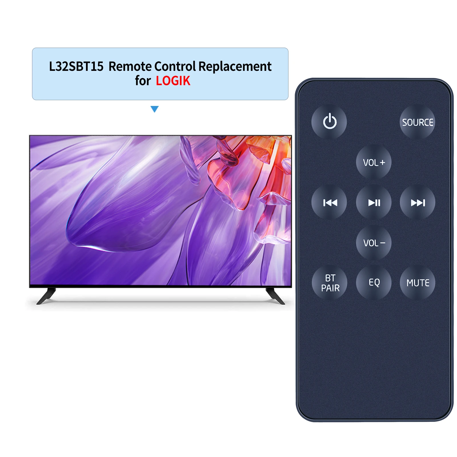 Nuevo mando a distancia de repuesto para barra de sonido Logik L32SBT15 /L32SWLB14 - imagen 2