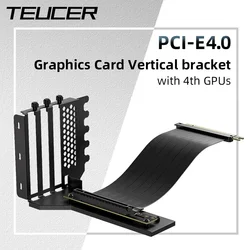 Teucer Soporte Vertical Tarjeta Gráfica PCIe 4.0 Antivibración