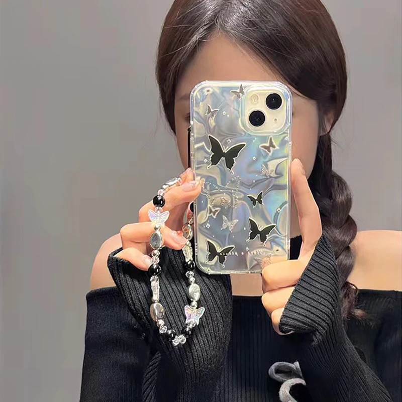 Funda de mariposa para Samsung Galaxy A56 A36 A26 A12 A31 A51 A23 A13 A22 A52 A32 A33 A53 A50 A24 A05 A25 A04 M13 M23 A02S A03 - imagen 4