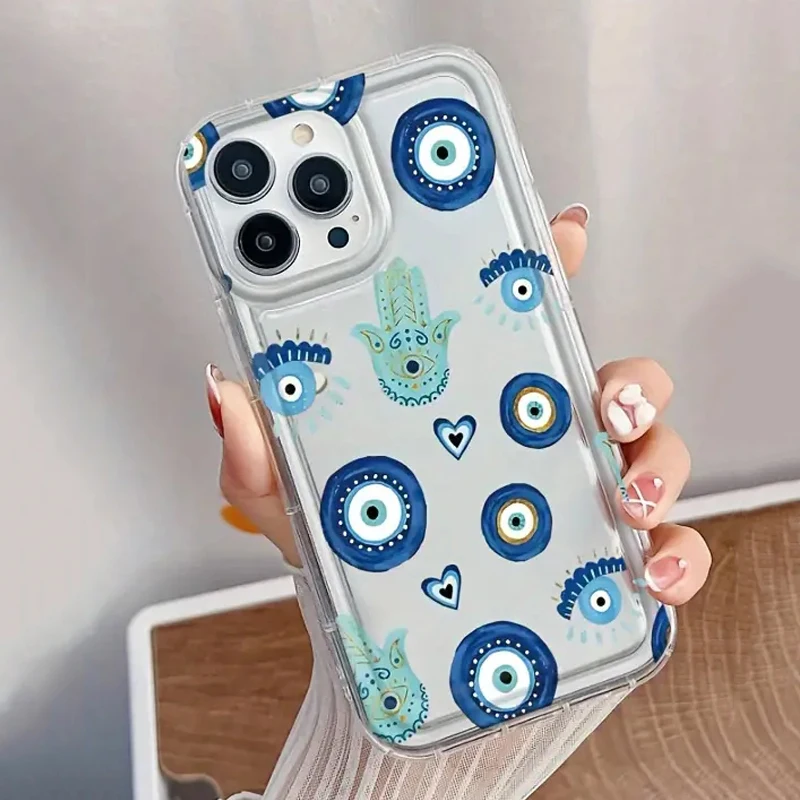 Fashion Lovely Eyes Clear Silicone Phone Case for Xiaomi POCO X6 X3 F5 Pro Mi 13T 12T 14 Pro 13 12 11 Lite 5G NE Soft Cover - imagen 5