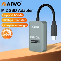 Caja NVMe M.2 USB-C 10Gbps MAIWO - Adaptador Sin Herramientas