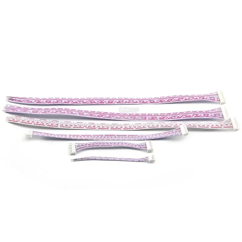 Cable de Terminal de enchufe hembra, Conector de Cable JST de cabeza única/doble, línea roja y blanca, 10 piezas, XH2.54 XH, 2,54mm, 2/3/4/5/6/7/8/9/10/12 pines - imagen 2