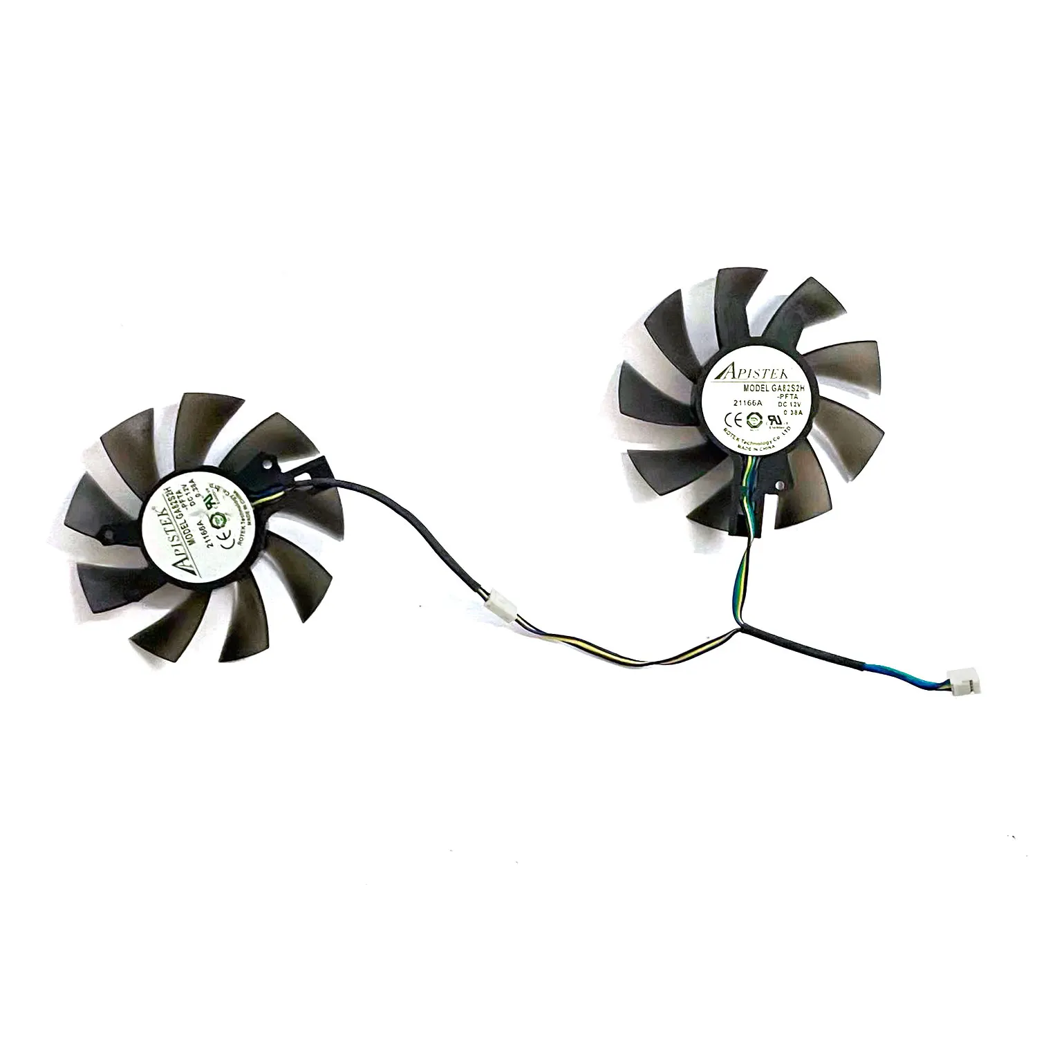 2 unids/lote P106 GA82S2H para GALAX GTX1060 ventilador enfriador para KFA2 GeForce GTX 1060 OC tarjetas gráficas como ventilador de repuesto - imagen 4