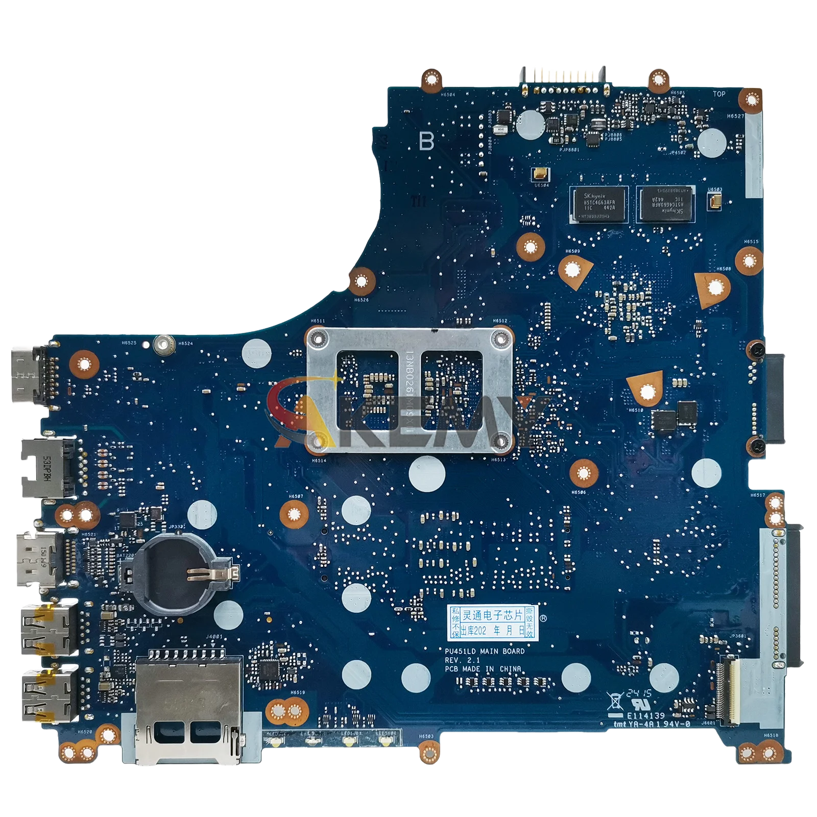 Placa base para ordenador portátil PU451LD para ASUS VivoBook PRO451L PU451LD PU451L placa base para portátil con CPU I3 I5 I7 100% pruebas OK envío rápido - imagen 2