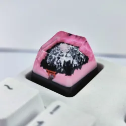 Teclado Mecánico RGB Resina Sakura Torii Antigolpes