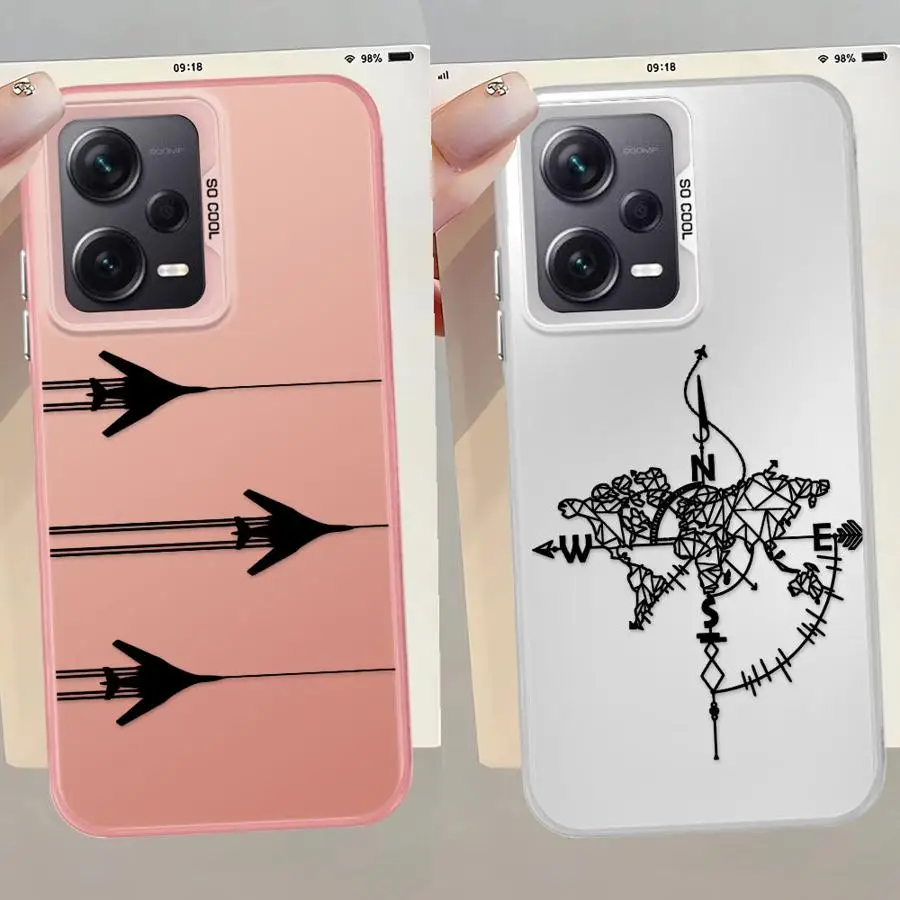 Funda para Xiaomi Redmi Note 10 11 Pro 12 13 14 Pro Plus 10s 11s cubierta suave pareja avión Cool
