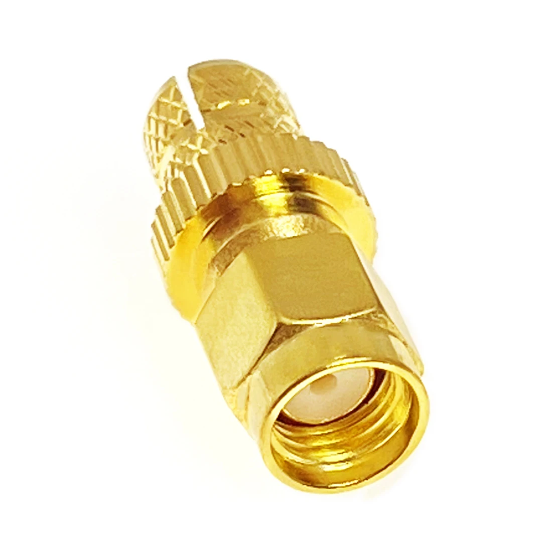 1 unidad nuevo conector macho SMA conector coaxial RF engarzado para Cable LMR300 recto chapado en oro adaptador al por mayor Terminal de Cable - imagen 5