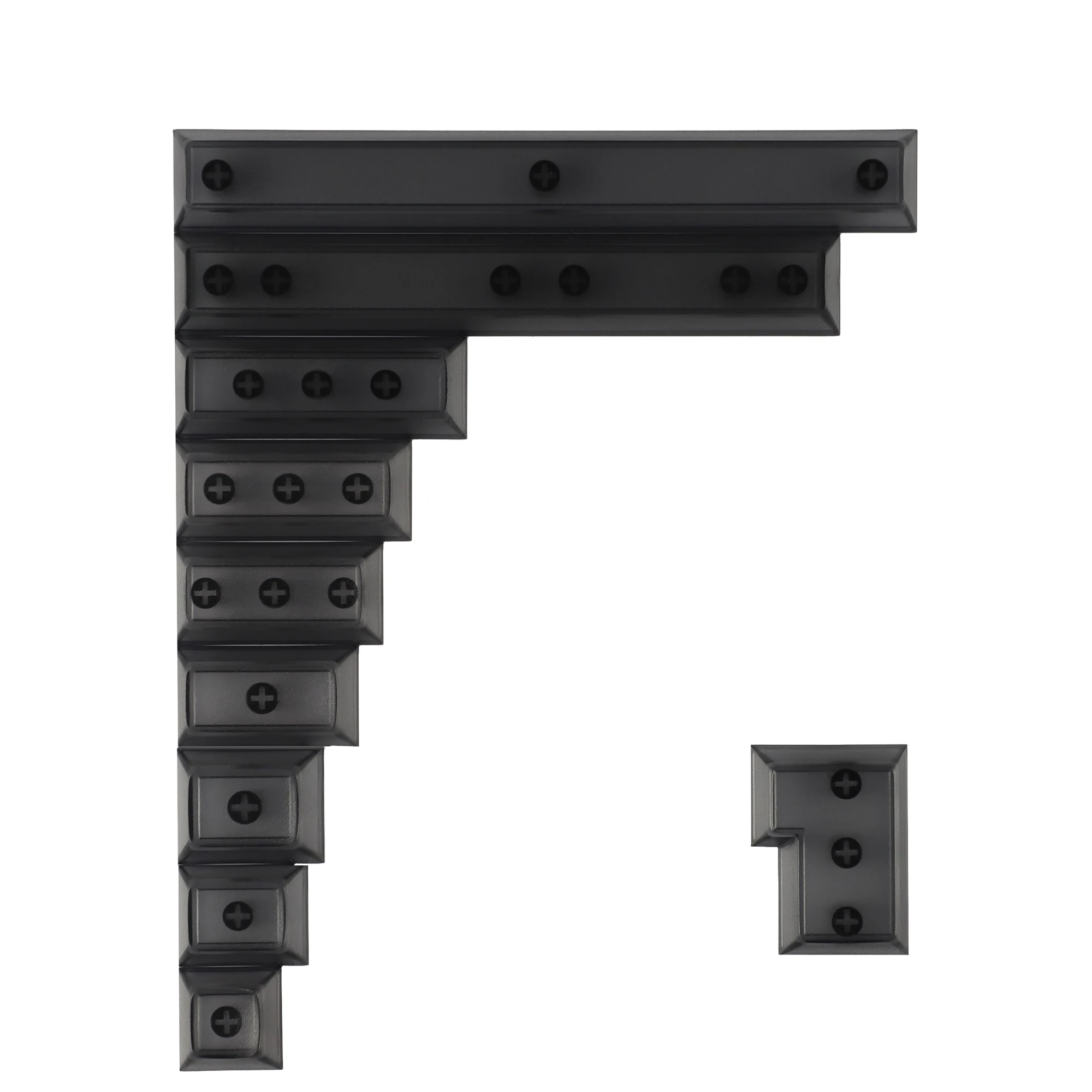 YMDK negro claro azul colorido Material ABS retroiluminado perfil DSA teclas personalizadas PBT para teclado de interruptores MX - imagen 2