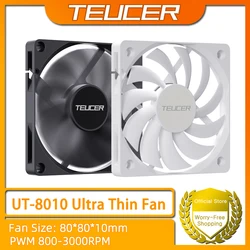 TEUCER UT-8010 Ventilador de chasis slim 80 x 10 mm PWM