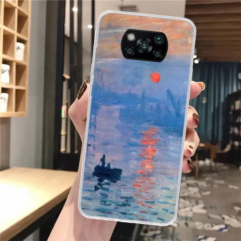 Funda de teléfono de silicona Claude Monet Garden Lotus Bridge para Xiaomi Poco X3 Nfc X5 X6 X7 F7 Ultra F6 F5 Pro M5S M5 X4 F4 GT M4 M3 F3 - imagen 3