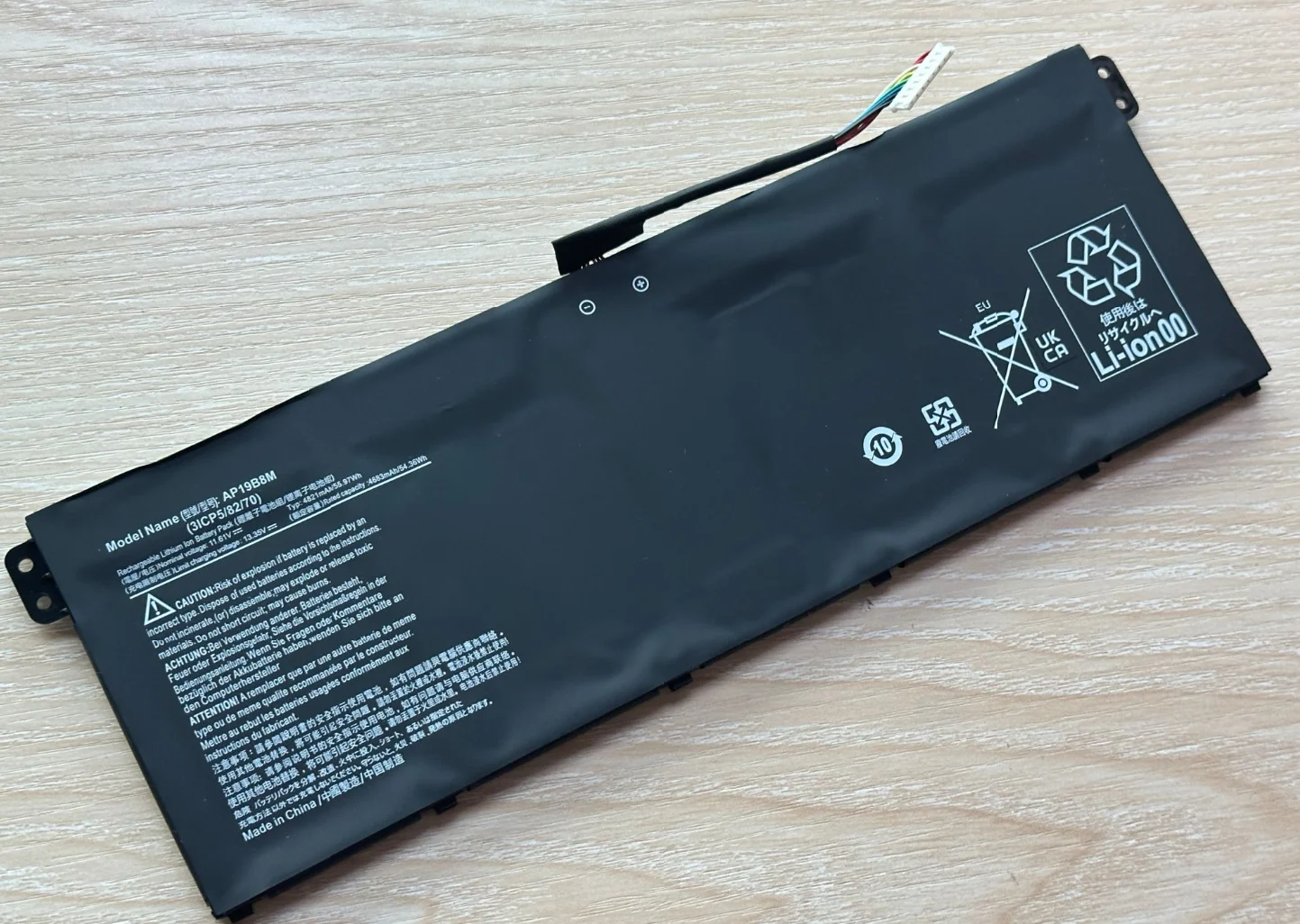 AP19B8M batería del ordenador portátil para la serie Acer Swift 3 SF314-59 para TravelMate P4 TMP414-51 serie KT0030G024 11,61 V 4821mAh - imagen 4