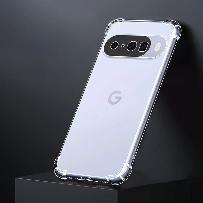 Funda de silicona suave para Google Pixel 10 Pro/10 Pro XL 5G Airbag TPU funda protectora transparente para teléfono diseño delgado a prueba de golpes