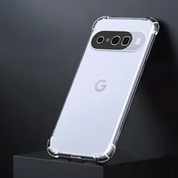 Funda de silicona transparente antigolpes para Google Pixel 10 Pro/XL