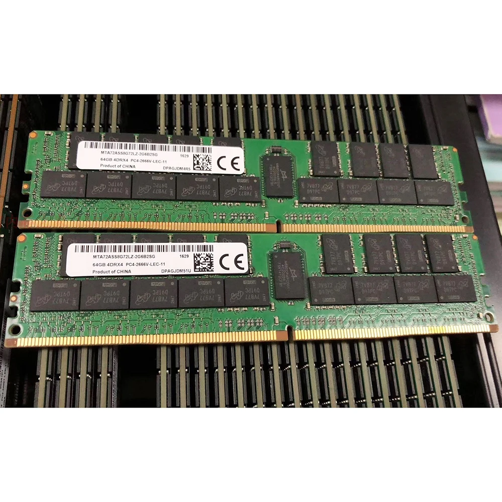 1 Uds RAM MTA72ASS8G72LZ-2G6B2SG memoria de alta calidad envío rápido 64GB 64G 4DRX4 PC4-2666V DDR4 2666 RECC - imagen 2