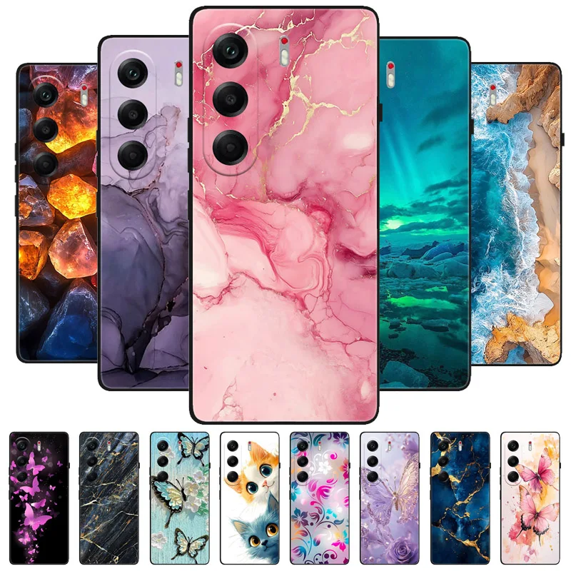 Para Tecno Camon 40 4G funda de mármol suave mate funda trasera de silicona para Tecno Camon 40 Pro 4G 5G Camon40 carcasa de teléfono de cobertura completa