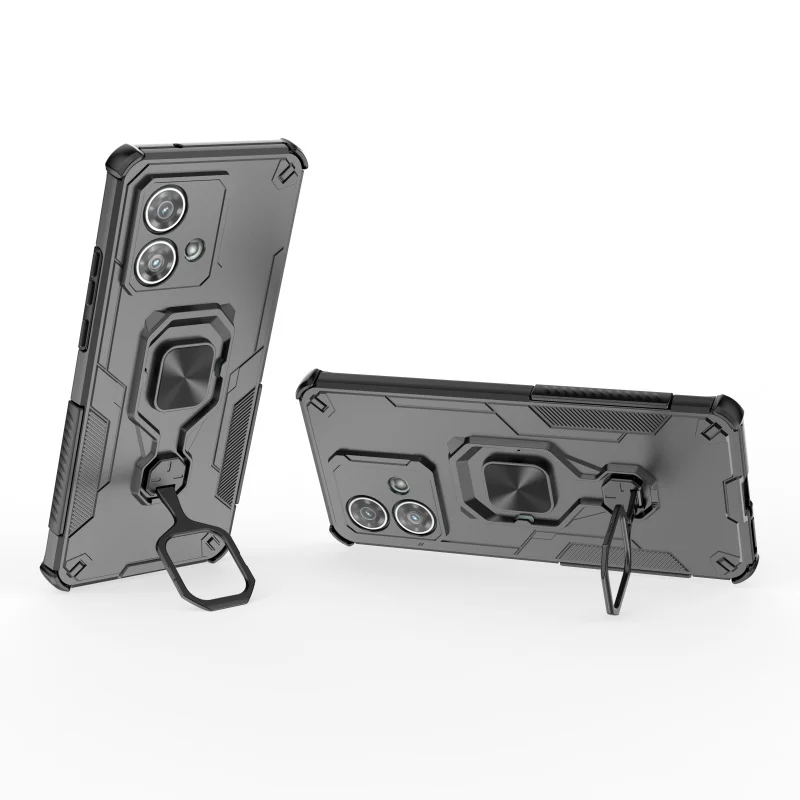 Para Moto Edge 40 Neo funda Motorola Moto Edge 40 Neo Capas nuevo soporte de anillo de Metal de adsorción de atracción magnética a prueba de golpes - imagen 4