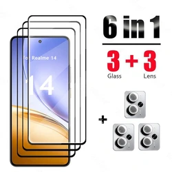 Protector de pantalla vidrio templado Realme 14 y cámara
