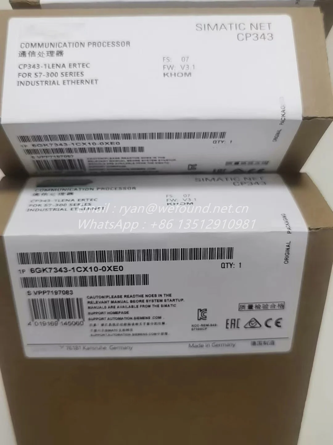 Procesador de comunicaciones 6GK7343-1CX10-0XE0, dispositivo CP343-1 para conexión de S7-300 simática a Ethernet Industrial - imagen 2