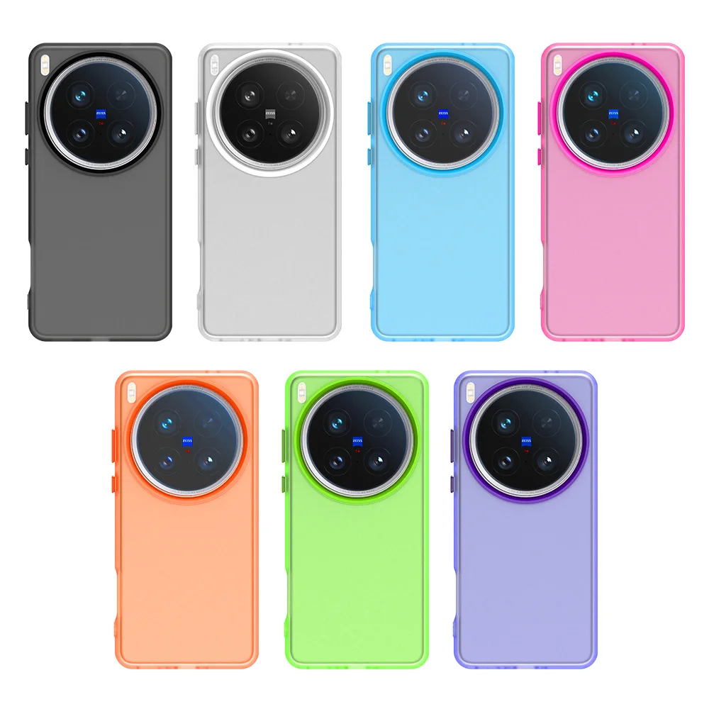 Frosted Case For Vivo X200 Ultra Cover Vivo X200 Ultra Fundas Coque Matte Translucent PC Soft TPU Phone Bumper Vivo X200 Ultra - imagen 2