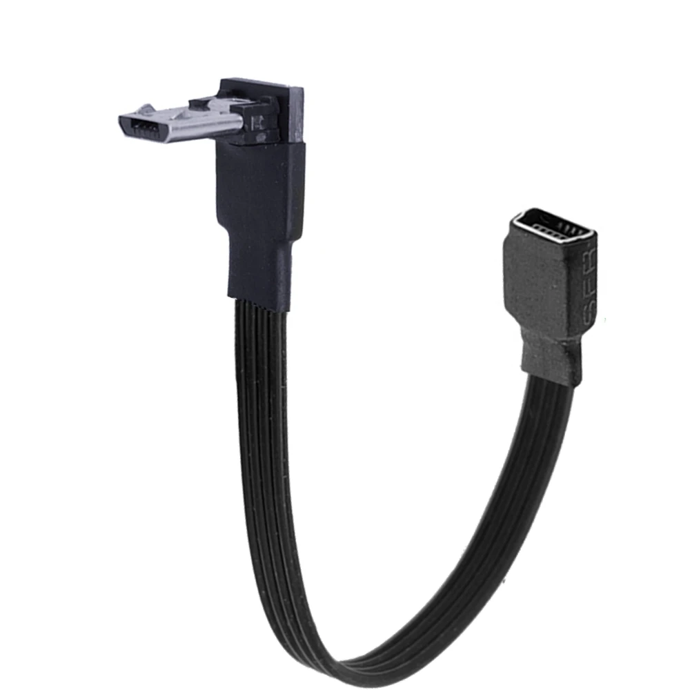 Mini adaptador USB hembra a tipo C Micro B macho, Cable de datos, 10CM, 20CM, 50CM, 1M - imagen 3
