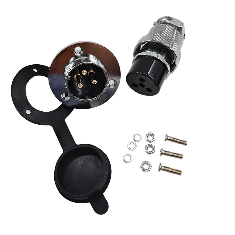 Conector de cable de enchufe GX25, fijación de brida, 20A, 2 pines, 3 pines, 4 pines, 5 pines, 6 pines, 8 pines, 12 pines, conectores circulares DF25 - imagen 4