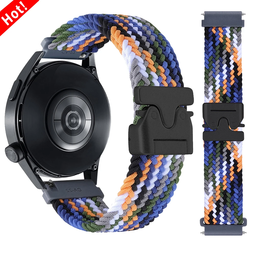 Correa deportiva de nailon de 22mm para SUUNTO RUN VERTICAL OCEAN RACE S, correa con hebilla de paracaídas para pulsera SUUNTO 9 PEAK PRO/DLC 5/9 PEAK